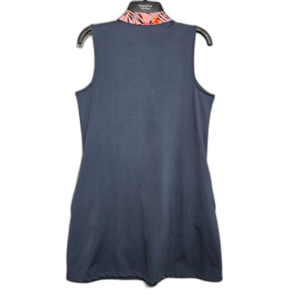 Tommy Bahama Golf Dress Size Medium Navy Short Bodycon Sleeveless Athletic Wear - Picture 3 of 6